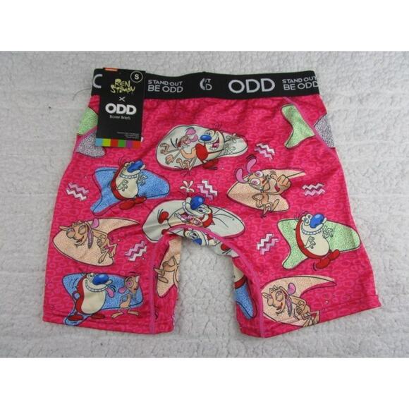 ODD Nickelodeon Ren & Stimpy Pink Men's Size Small Underwear Boxer Briefs - Picture 2 of 3